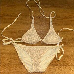 Cream Bikini Set